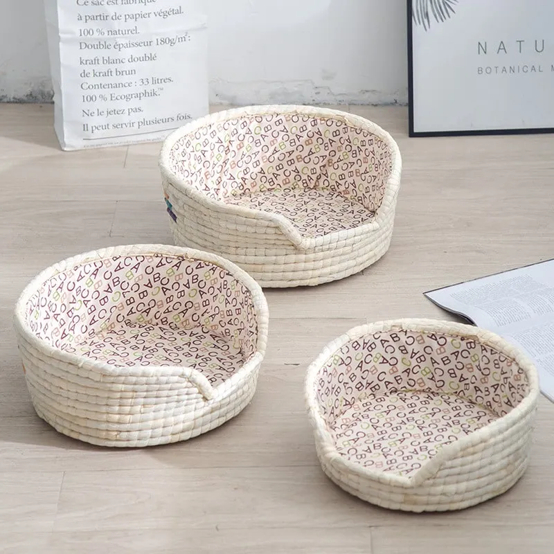 Misterne pleciony rattan w bieli
