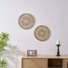 Boho dekoracja ścienna z rattanu Boho dekoracja ścienna z rattanu