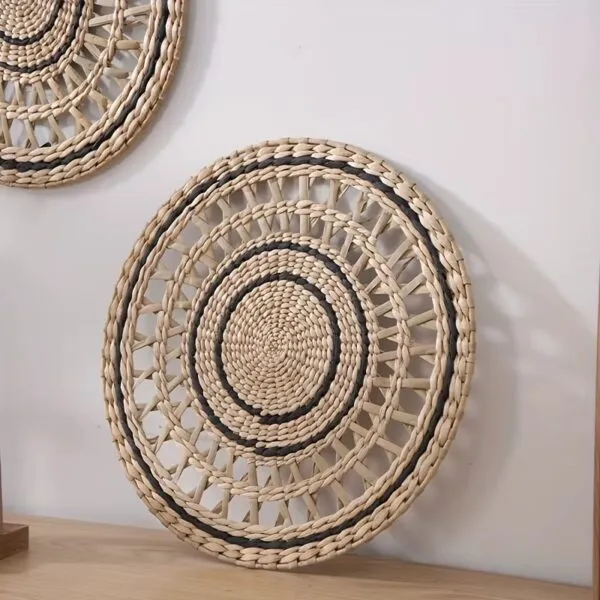 Boho dekoracja ścienna z rattanu Boho dekoracja ścienna z rattanu
