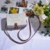 Boho kwadratowa torba z wikliny Boho kwadratowa torba z wikliny