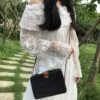 Boho kwadratowa torba z wikliny Boho kwadratowa torba z wikliny