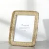 Duża prostokątna ramka na zdjęcia w stylu vintage z rattanu Duża prostokątna ramka na zdjęcia w stylu vintage z rattanu