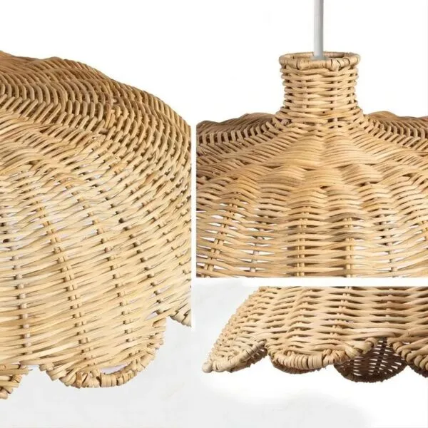 Elegancka lampa wisząca z rattanu, pleciona ręcznie Elegancka lampa wisząca z rattanu, pleciona ręcznie