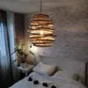 Elegancka lampa wiszaca z wikliny w stylu japonskim Elegancka lampa wiszaca z wikliny w stylu japonskim