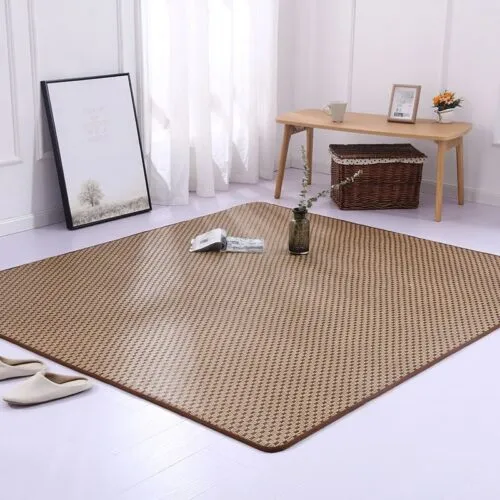 Gruby dywan tatami z rattanu