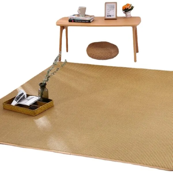 Gruby dywan tatami z rattanu