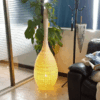 Japońska lampa podłogowa z wikliny z LED Japońska lampa podłogowa z wikliny z LED