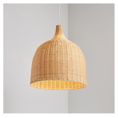 Japońska lampa wisząca z rattanu