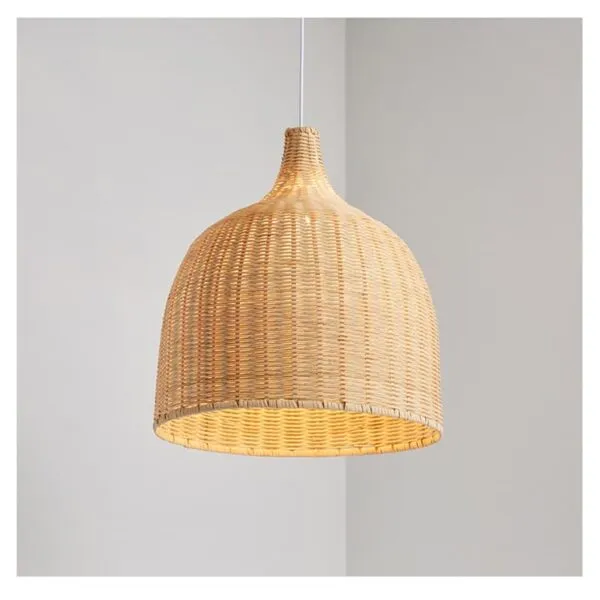 Japońska lampa wisząca z rattanu