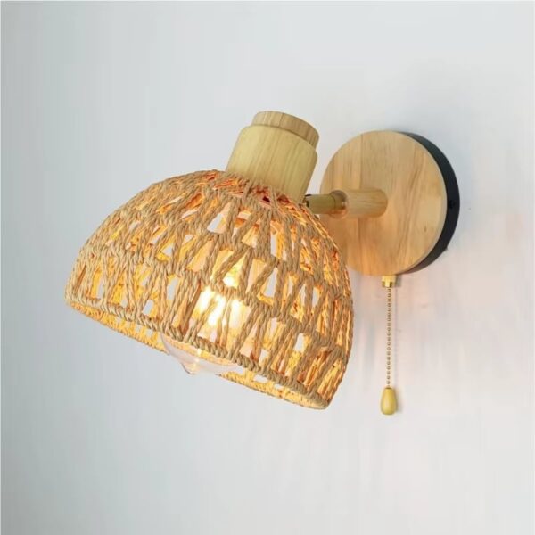 Kinkiet Rattan Retro