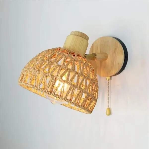 Kinkiet Rattan Retro Kinkiet Rattan Retro
