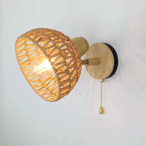Kinkiet Rattan Retro