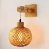 Kinkiet Rattan Retro z Drewna Kinkiet Rattan Retro z Drewna