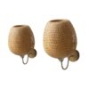 Kinkiet rattanowy boho retro