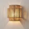 Kinkiet z Rattanu Japoński Design