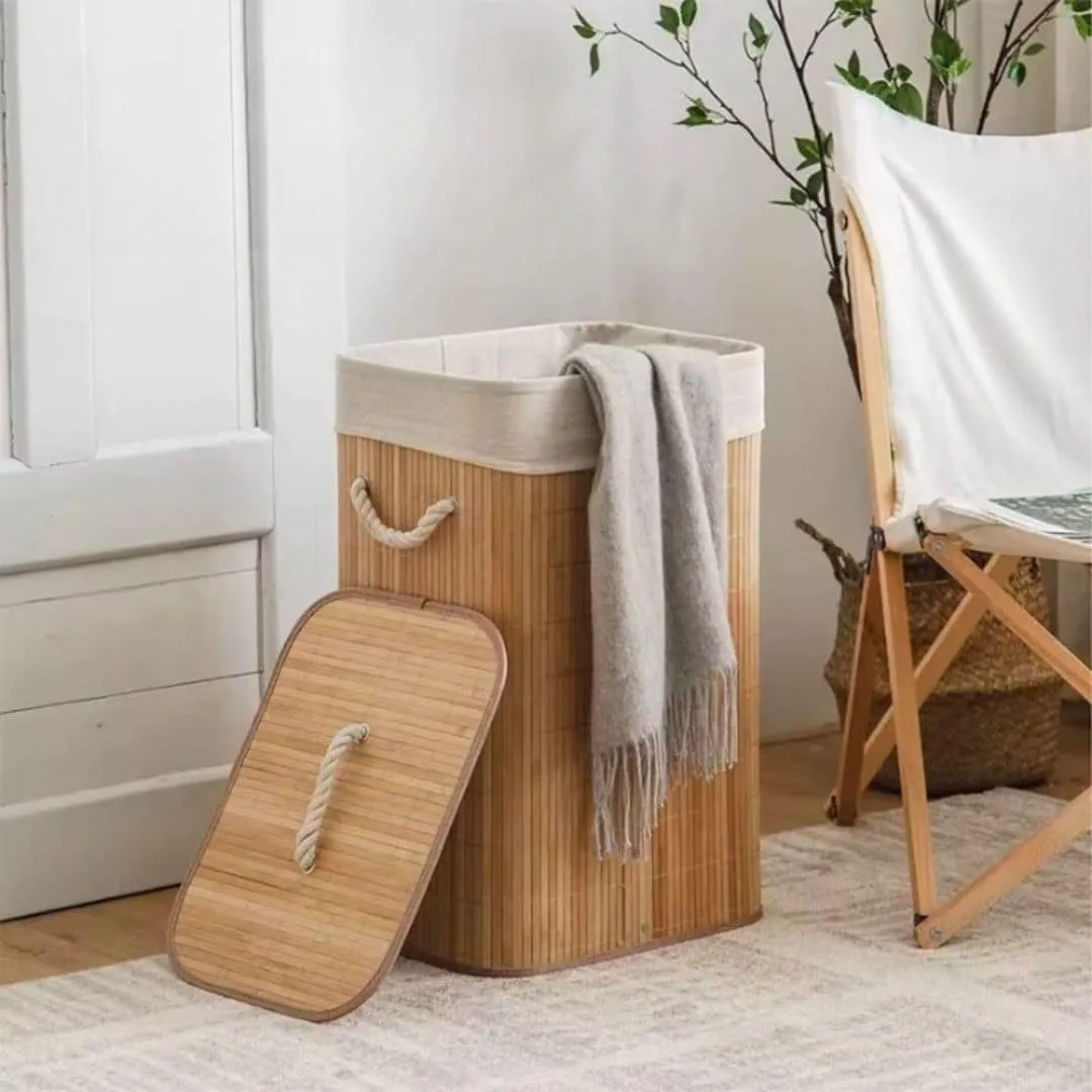 Rattan i bambus w jednym koszu