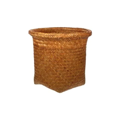 Kosz na śmieci z wikliny retro Kosz na śmieci z wikliny retro