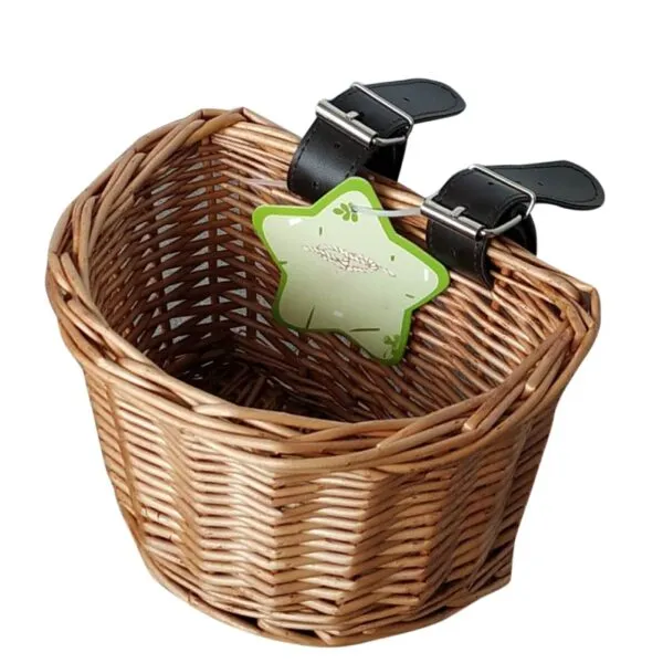 Koszyk rowerowy z wikliny dla dzieci