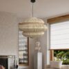 Kreatywna i uniwersalna lampa wisząca z rattanu