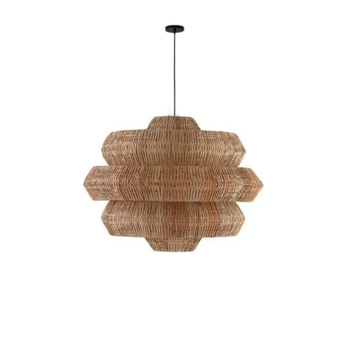 Kreatywna i uniwersalna lampa wisząca z rattanu Kreatywna i uniwersalna lampa wisząca z rattanu