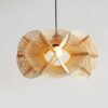 Kreatywna lampa wisząca z rattanu