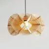 Kreatywna lampa wisząca z rattanu