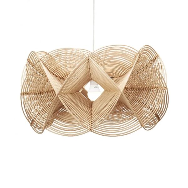 Kreatywna lampa wisząca z rattanu