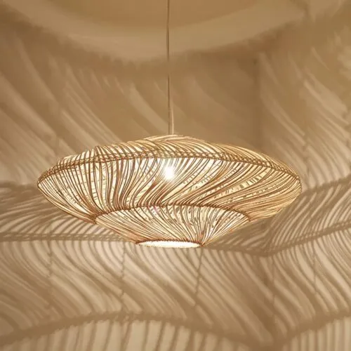 Kreatywna lampa wisząca z rattanu w stylu chińskim Kreatywna lampa wisząca z rattanu w stylu chińskim