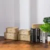 Kufer z rattanu biały 5 rozmiarów
