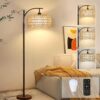 Lampa podłogowa rattanowa boho Lampa podłogowa rattanowa boho