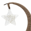 Lampa rattanowa USB w kształcie księżyca z żarówką gwiazdą Lampa rattanowa USB w kształcie księżyca z żarówką gwiazdą