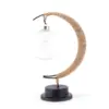Lampa rattanowa USB w kształcie złotego księżyca Lampa rattanowa USB w kształcie złotego księżyca