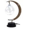 Lampa rattanowa w kształcie srebrzystego księżyca Lampa rattanowa w kształcie srebrzystego księżyca