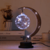Lampa rattanowa w kształcie srebrzystego księżyca Lampa rattanowa w kształcie srebrzystego księżyca