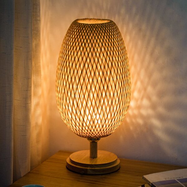 Lampa stołowa z wikliny Lampa stołowa z wikliny