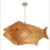 Lampa sufitowa Karp z Rotangu