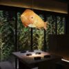 Lampa sufitowa Karp z Rotangu