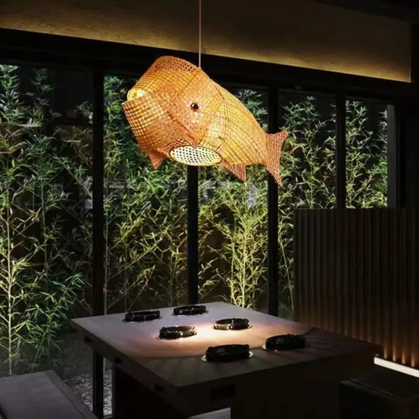 Lampa sufitowa Karp z Rotangu Lampa sufitowa Karp z Rotangu