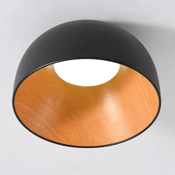 Lampa sufitowa LED z drewna w stylu japońskim
