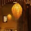 Lampa sufitowa LED z rattanu w stylu japońskim Lampa sufitowa LED z rattanu w stylu japońskim