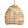 Lampa sufitowa rattanowa LED vintage