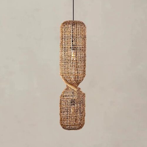 Lampa sufitowa z rattanu LED w stylu vintage Lampa sufitowa z rattanu LED w stylu vintage