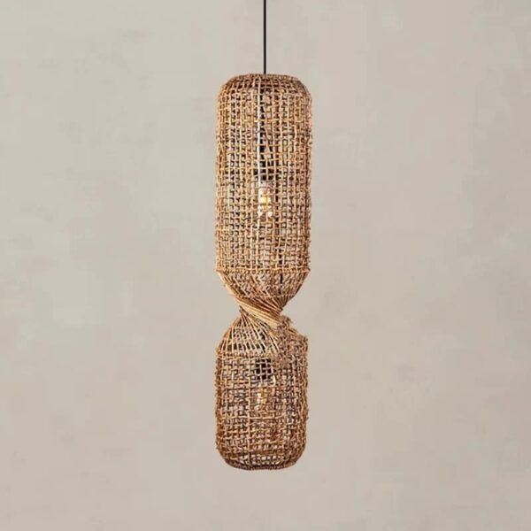 Lampa sufitowa z rattanu LED w stylu vintage Lampa sufitowa z rattanu LED w stylu vintage