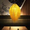 Lampa sufitowa z rattanu w stylu japonskim