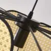 Lampa sufitowa z rattanu w stylu retro