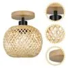 Lampa sufitowa z wikliny w kuli