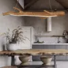 Lampa wisząca LED imitująca drewno dryfujące