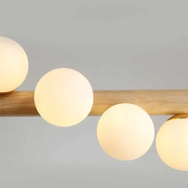 Lampa wisząca nordycka z 7 kulami