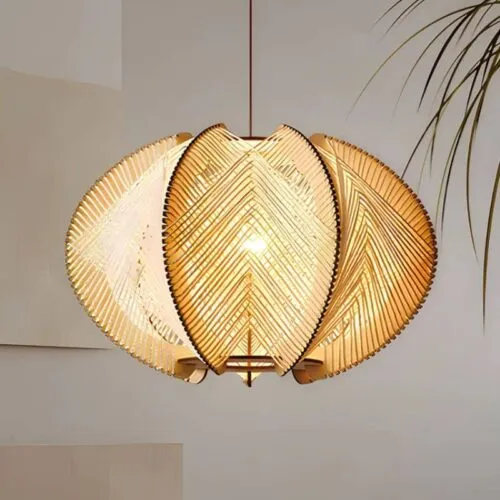 Lampa wisząca z drewna w nowoczesnym stylu Lampa wisząca z drewna w nowoczesnym stylu