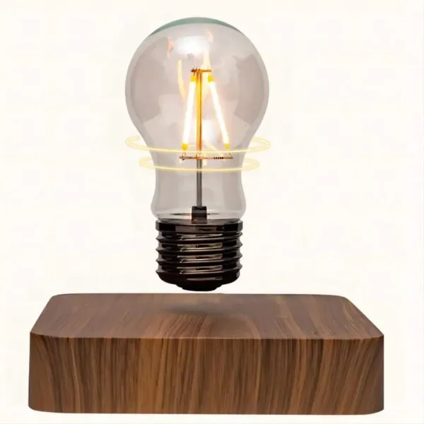 Lampa wisząca z drewna z magnetycznym zawieszeniem